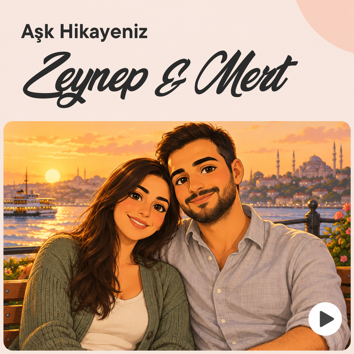 Kişiye Özel Aşk Hikayesi Videosu: ürün görseli 1