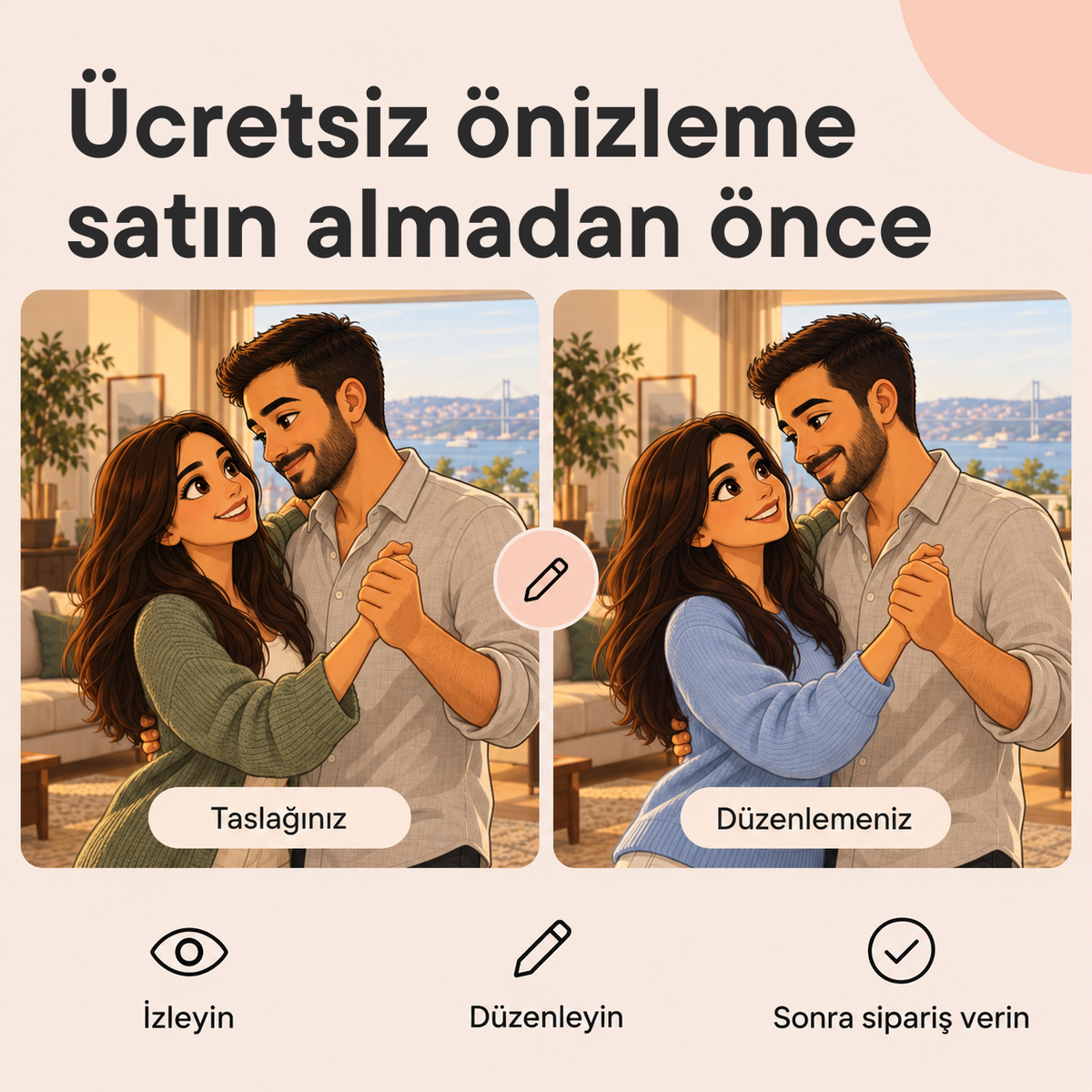 Kişiye Özel Aşk Hikayesi Videosu: ürün görseli 6